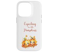 Twins Pregnancy Expecting Two Little Pumpkins Halloween Fall Carcasa para iPhone 14 Pro