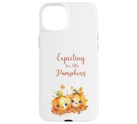 Twins Pregnancy Expecting Two Little Pumpkins Halloween Fall Carcasa para iPhone 15 Plus