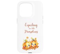 Twins Pregnancy Expecting Two Little Pumpkins Halloween Fall Carcasa para iPhone 15 Pro