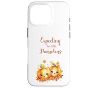 Twins Pregnancy Expecting Two Little Pumpkins Halloween Fall Carcasa para iPhone 16 Pro