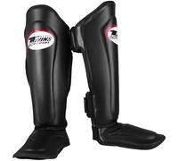 Twins SGS10 - Espinilleras con acolchado doble, color negro