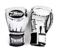 Twins Special FBGVL4 - Guantes de boxeo de cuero con diseño impreso, cierre de gancho y bucle, para Muay Thai, boxeo, kickboxing y artes marciales mixtas (cómic, 14 onzas)