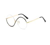 Twinsun Gafas de Elphaba, gafas de cosplay, gafas de disfraz de bruja con marco de metal, gafas redondas de bruja para cosplay (negro)