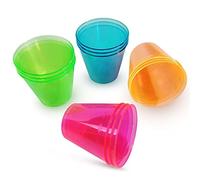 TwinThink Vasos Chupito para Fiestas - Vasos de Chupito reutilizable - Vasos de Plástico para Chupitos de Colores - Juego Vasos de Colores Vivos (48) unidades