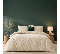 Twinzen Funda Nordica 200x200 cm Beige, con 2 Fundas de Almohada de 50x70 cm - Fundas Nordicas Microfibra - Oeko-Tex