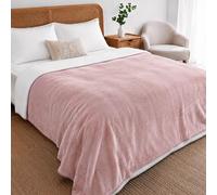 Twinzen Manta Impermeable Perro 152x203 cm - Manta Borreguito Sherpa | Rosa claro · Reversible · Lavable · Para Sofá y Cama · Protege Muebles · Perros y Gatos