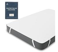 Twinzen - Protector Colchon 100x200 Impermeable Certificación Oeko Tex - Cubrecolchón 100x200cm de Algodón Transpirable con 4 Esquinas Elásticas