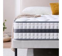 Twirest Colchón King, espuma viscoelástica híbrida y soporte zonal de resortes, descompresión, firmeza media, tela suave y transpirable, colchón en caja, 150 x 200 x 25 cm