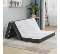 Twirest - Colchón plegable de espuma viscoelástica King de 150x200x15 con almohada portátil, para invitados, con funda lavable, fácil almacenamiento para camping, caravanas, invitados