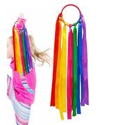 Twirling Dance Ribbons - Rainbow Toys Colorful Wrist, Streamers with Lightweight Design for Outdoor Ballet Competition Preschool Holiday Celebration Photography Prop Stage Performance Talent Show