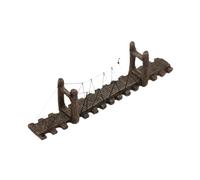 TWISAXC Accesorios para acuarios: CREA magníficos paisajes para peceras con Elementos Decorativos Tipo Puente. Gran Durabilidad. La decoración para acuarios, marrón Oscuro, Metro