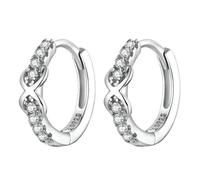 TWISAXC Juego de pendientes Huggie con circonitas cúbicas hipoalergénicas, | ligeros y brillantes, cómodos para el día a día, pendientes de aro pequeños de plata de ley 925 para hombre.