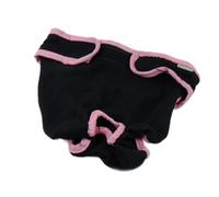 TWISAXC Pañal Negro para Perro, Tejido de algodón Suave, Opciones de higiene, con Calzoncillos para Cachorros, cómodo y Saludable. Color: Negro. Material: algodón. Talla: XL