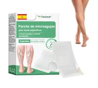 Twisma Vein Target - Parche Avanzado con Microtecnologia para Varices, 4 Parches VeinTarget, Twisma Parche de Microagujas, Se Puede Cortar, Ingredientes Naturales, Para Todo Tipo de Piel (1 Caja)