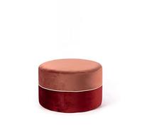 Twist Design Olivia Big Puff de Terciopelo, Rosa Antiguo/Burdeos
