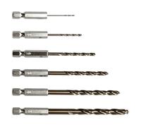 Twist Drill Bit 1-6mm Steel Quick-Change Tool Rods | 1/4-inch Hex Shank Drill Bits for Metal for Garden Window Planter Skateboard Machine Firewood