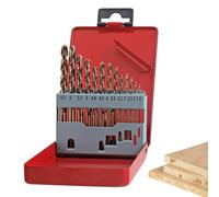 Twist Drill Bit Set with Case Spiral - Titanium Coated Drilling Cutting Bit