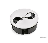 Twist Enchufe Doble, Einbausteckdosenelemente, Con Tomas de Tierra, Blanco