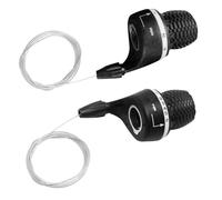 Twist Grip Gear Shifter - Palanca de dirección para bicicletas de 22 mm no antideslizante, control de velocidad de bicicleta duradero, mecanismo de desplazamiento fiable, piezas para conducción en