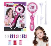 Twist Hairstyle Tool Kids - Kit de peinado de de 20 cm, juguete de belleza y | Dispositivo decorativo para salón infantil de cinco años a quince años cumpleaños Playset de