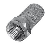 Twist-on f-plug length 18 mm, zinc diecast type, i.d. 4,8 mm