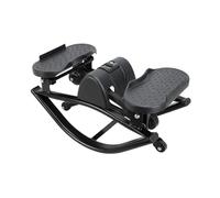 Twist Stepper Exercise Machine Home Gym - High Carbon Steel 49x27x23cm For Knee Leg Hip Core - 15 Minute Full Body Workout with Resistance Bands - Rocking Stepper