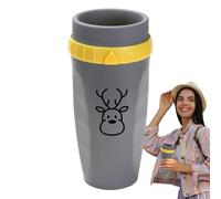 Twist Top Cup de paja - Pérdida de taza de beber giratoria - Plegable termal | Tazas de agua para viajes, café, zumo y batidos, ideales para vasos de para oficinas escolares