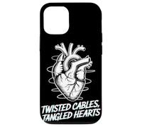 Twisted Cables Tangled Hearts Punk Rock Música Carcasa para iPhone 12/12 Pro