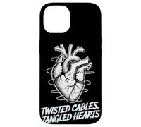 Twisted Cables Tangled Hearts Punk Rock Música Carcasa para iPhone 14