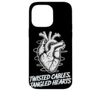 Twisted Cables Tangled Hearts Punk Rock Música Carcasa para iPhone 14 Pro MAX