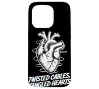 Twisted Cables Tangled Hearts Punk Rock Música Carcasa para iPhone 15 Pro