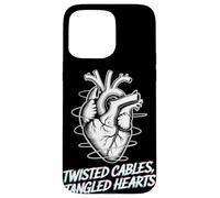 Twisted Cables Tangled Hearts Punk Rock Música Carcasa para iPhone 15 Pro MAX