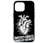 Twisted Cables Tangled Hearts Punk Rock Música Carcasa para iPhone 16 Pro MAX