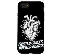 Twisted Cables Tangled Hearts Punk Rock Música Carcasa para iPhone SE (2020) / 7/8