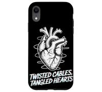 Twisted Cables Tangled Hearts Punk Rock Música Carcasa para iPhone XR