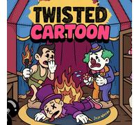 Twisted Cartoon: A Hand-Drawn Dark Parody Coloring Book for Adults - Crime, Gore, Blood, Death & Serial Killers to Color for Stress Relief: 40 Hilarious Illustrations - Not for Kids!