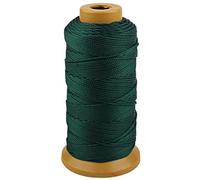 Twisted Nylon Line Twine Cordón Para Jardinería Marcado Proyectos de Bricolaje Elaboración de Mampostería (1.5mm-328 feet, Verde oscuro)