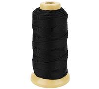 Twisted Nylon Line Twine Cordón para Jardinería Marcado Proyectos de Bricolaje Elaboración de Mampostería (1.5mm-328 Feet, Negro)