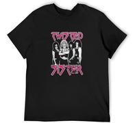 Twisted Sister Band Profile tee T-Shirt Mens Unisex Black 3XL