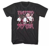Twisted Sister Glam Rock Band Photo Men's T Shirt Metal Album Concert Tour Merch Black S