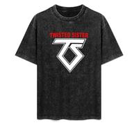 Twisted Sister Old School Rock Washed Round Neck Men Women tee Shirt Size S