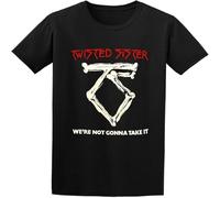 Twisted Sister were Not Gonna Take ItT Shirt Casual Round Neck Easy tee Comfortable Black 3XL