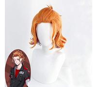 Twisted-Wonderland Cater Diamond Cosplay pelucas naranja corta peluca de pelo sintético resistente al calor para la fiesta de Halloween de carnaval