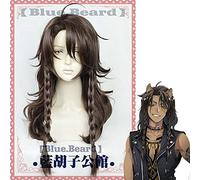 Twisted Wonderland Cosplay Leona Kingscholar Peluca El Rey León Cicatriz Pelo Trenzado Largo Rizado Marrón Hombres Mujeres Pelucas De Juego De Rol