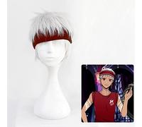 Twisted Wonderland Kalim Al-Asim Cosplay Short Silver White Heat Resistant Synthetic Hair+ Wig Cap Halloween Party