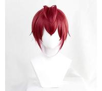 Twisted-Wonderland Riddle Rosehearts Cosplay Peluca Pelo Sintético Halloween Unisex Juego de roles Accesorios Cap peluca gratis como foto