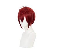 Twisted Wonderland Riddle Rosehearts Cosplay Short Red Wig + Wig Cap Synthetic Hair Halloween Party Props Men Women