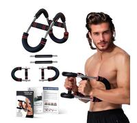 Twister Arm Exerciser 2025 - Barra de entrenamiento de resorte ajustable, fortalecedor de ejercicio mejorado para el antebrazo, tríceps, pecho, máquina de entrenamiento de fuerza para la parte