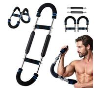 Twister Arm Trainer - Ejercitador de Brazos Ajustable 30KG/40KG, Equipo Fitness Portátil con Muelle para Casa/Oficina/Viajes (Azul)