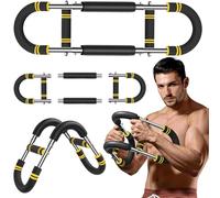 Twister Arm Trainer, Entrenador de Brazo Giratorio en Forma de U, Ejercitador de Brazos Ajustable, Portátil con Resortes para Casa - Ejercita Brazos, Pecho, Espalda, Abdomen